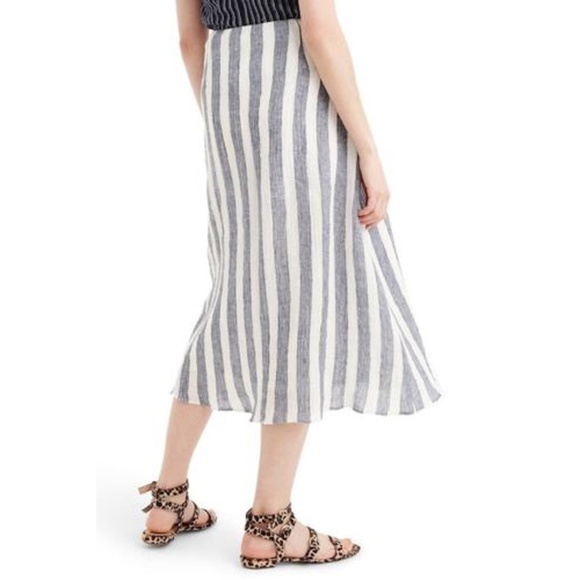 NWT J. Crew Womens Point Sur Tie-Waist Linen Skirt - Picture 3 of 8